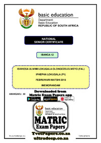 IsiXhosa FAL P1 Feb-March 2018 Memo.pdf